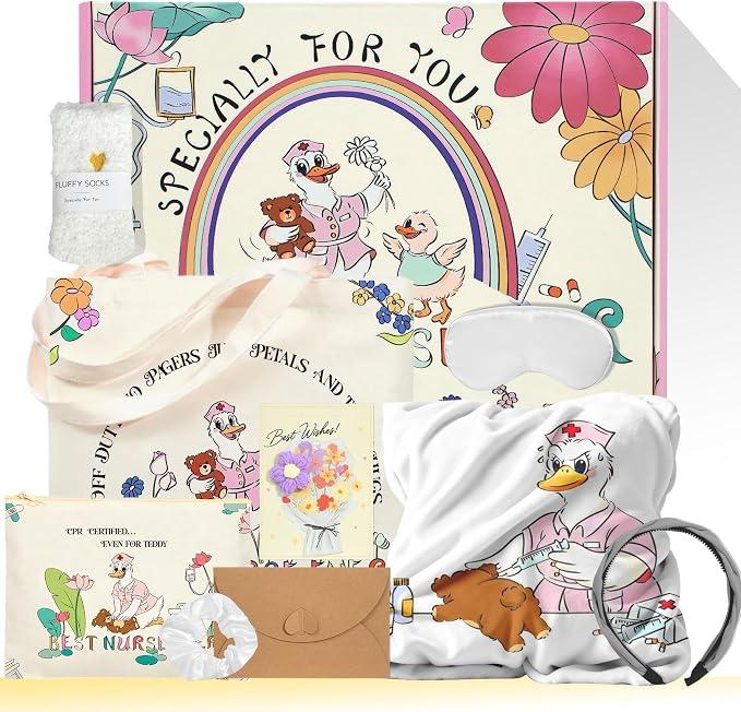 9 Pcs Nurse Gifts Set for Women, Practical Appreciation & Graduation Present with Tote Bag & Daily Accessories