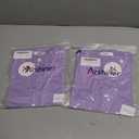 2 x Arshiner Girls T Shirts Double Layer Ruffle Short Sleeve Casual V Neck Kids Summer Tops Blouse Tee, 130 (Purple)