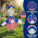 4th of July Porch Goose Outfits Premium Patriotic Costume for 23/19 inch Porch Goose, Celebrating 250 Years America with Exclusive USA 250th Anniversary Flag Design (Classic Blue)