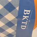 BKTD Ironing Board, Heat Resistant Cover Iron Board with Steam Rest, Non-Slip Foldable Ironing Stand. Heavy Sturdy Metal Frame Legs Iron Stand(13 * 34 * 53 Inches) (Blue White)