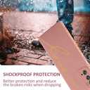 MOWIME for Samsung Galaxy Note 20 Case, Back Cute Plating Love Letter Graphic with Anti-Fall Lens Cameras Cover Protection Soft TPU Shockproof Anti-Fingerprint Phone Cases for Women Girls Men-Pink