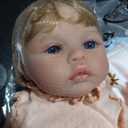 RXDOLL 18 Inch Lifelike Reborn Baby Dolls Similar Silicone Full Body Vinyl Girl Realistic Newborn Baby Dolls That Look Real Anatomically Correct Washable Toy Xmas Gifts