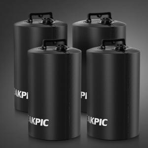 88 LBS Tent Weights, Heavy Duty Set of 4 Canopy Water Leg Bags for Outdoor Umbrellas, Pergolas, Gazebos, Sun Shelter and Patio (Black 10L x 4)