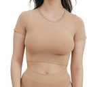 Organic Basics Women's Smooth Thong Seamless Underwear (Medium, Hazelnut)