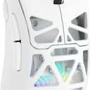 Aula SC620 Wireless Gaming Mouse, Tri-Mode 2.4GHz/USB-C/BT5.3 Computer Mouse with 12000 DPI, Programmable Macro Gamer Mouse with Rapid Fire Key, RGB Light White Gaming Mice for PC/Laptop/Mac