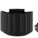 Restaurantware 3.3 Inch Shell Appetizer Plate 25 Disposable Plastic Appetizer Plate - Sturdy Shell-Shaped Black Plastic Cocktail Plates Perfect For Serving Amuse Bouche And Hors D'oeuvres