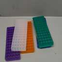 Tube Rack Double Panel 60 Positions Polypropylene for 0.5ml-2ml Microcentrifuge Tubes, Pack of 5(Blue, Orange,White, Purple, Green)