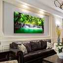 Wall Art Waterfall Tree Landscape Picture Canvas Wall Art Print Paintings Modern Artwork for Living Room Wall Decor and Home Dcor Framed Ready to Hang,2cm Thick Frame, Waterproof Artwork. (40"L x 20"W)