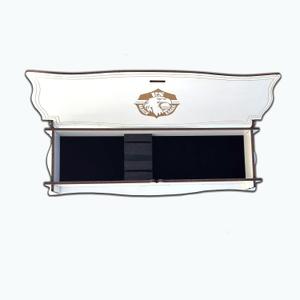 Wooden Cutlery Box  Elegant Spoon & Fork Holder for Dining Table | Single Place Setting Utensil Organizer Case  Available in White, Walnut & Dark Walnut