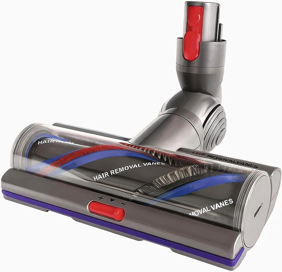 High Torque Brush Head Replacement for Dyson V7 V8 V10 V11 V15 Anti-Tangle Vacuum Head with Adjustable Suction Power Motorhead Attachment and Parts for Carpets & Hard Floors,Parts No. 970100-04 & 05