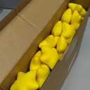 Lenwen 80 Pieces Yellow Star Stress Ball Bulk, 2 Inch Foam Mini Star Stress Relief Toy for Teens and Adults Students Bag Fillers, School Carnival Prizes, Employee Appreciation Gifts