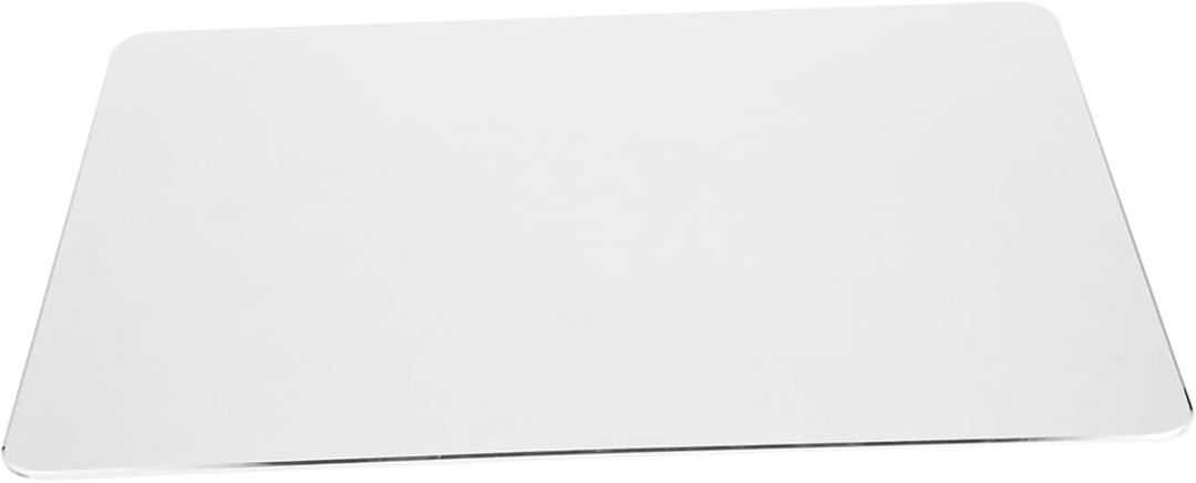 Aluminum Alloy Double-Sided Mouse Pad Compact Square Desk Mat for Home Office and Gaming Lightweight for Enhanced Precision and Durability (22x18cm, Silver)