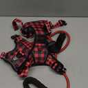 IVY&LANE No Pull Dog Harness with Leash Set, Reflective No Choke Pet Vest,Adjustable Oxford Dog Vest Harness with Easy Control Handle for Large Dogs (Checkered Red,L)