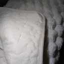 Faux Fur Couch Cover, Rabbit Plush Non-Slip Furniture Protector (White, 70x210 cm-Seater Sofa Cover)
