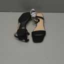 Shoe Land Women's Low Heels Dressy Sandals for 2025-1 Inch Chunky Block Short Heels | Square Open Toe with Adjustable Ankle Strap | Wedding & Party Heeled Sandals (8)