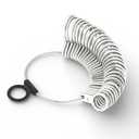 TAURISH Finger Ring Sizer Measuring Tool Set 29 Rings US Size 1-15 Steel Measuring Gauge for Rings Jewelry Making