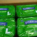 FitRight Ultra Heavy Absorbency Adult Diapers for Men & Women, Waist Size: Large 44-56 inches, OptiFit Incontinence Disposable Briefs with Leak Protection for Seniors, 80 Count (Beige, L)