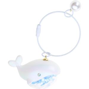 Whale Keychain Marine Life Animal Keychains for Car Bag Keyring Personality Key Chain Charm Jewelry Valentines Day Gift (White)