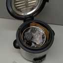 OVENTE Electric Deep Fryer, 0.9L Capacity, 840W with Adjustable Temperature, Locking Lid, Removable Fry Basket & CoolTouch Handles, Stainless Steel Countertop Fryer, Silver FDM1091BR