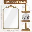 Vintage Mirror Gold Baroque Mirror Antique 16x24 Inches