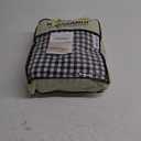 Black White Plaid Ruffle Sheets Queen Size 4-Piece Set, 300TC 100% Yarn Dyed Cotton Sheets Deep Pocket Farmhouse Gingham Decorative Bedding (Black/White Plaid, Queen)