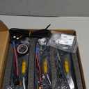 Front Grill Inserts with Amber Light for 2021-2025 Ford Bronco Big Bend Outer Banks Grill Light