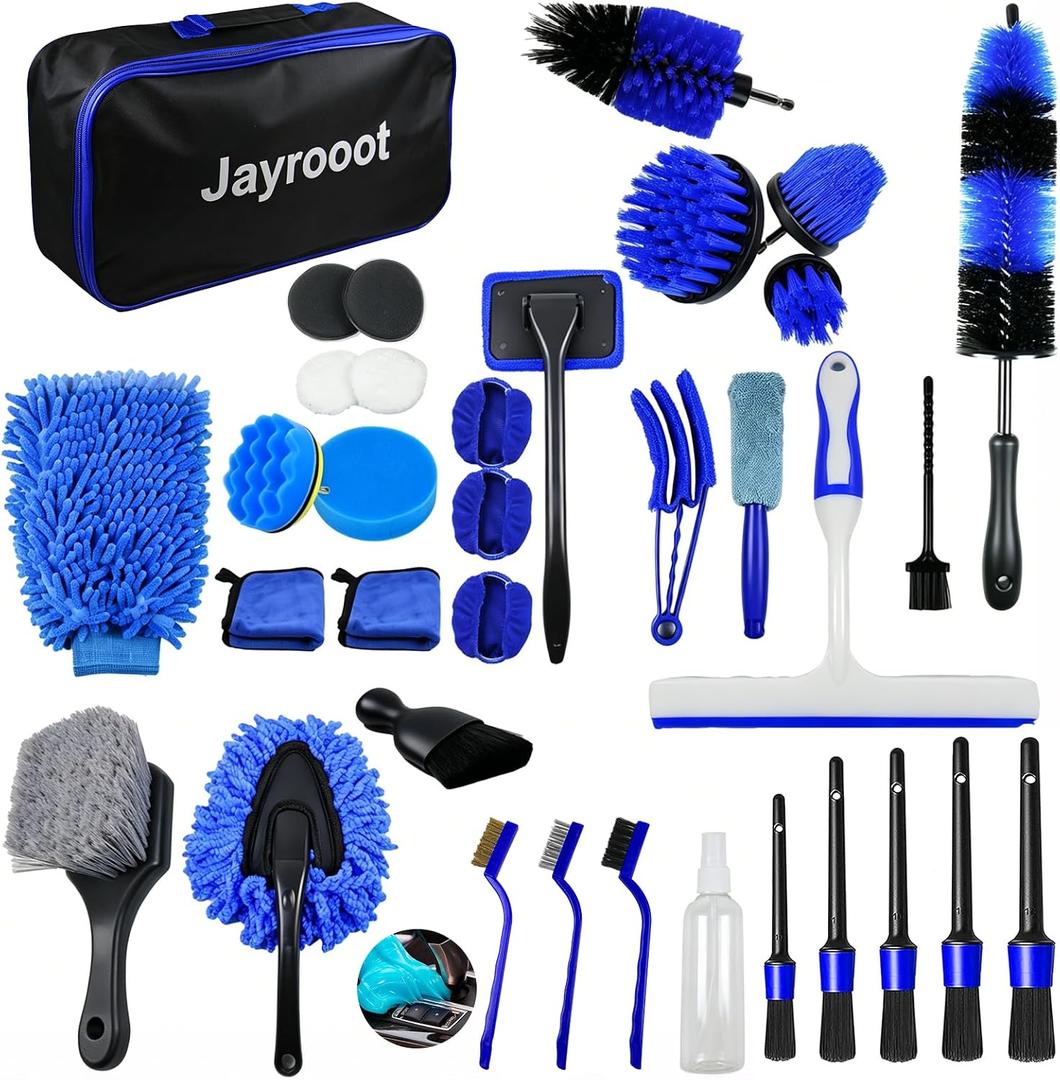 37Pcs Car Detailing Kit,Car Wash Cleaning Kit