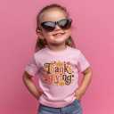 Thanksgiving Shirts for Toddler Boys Girls Kids 2-8T, Funny Turkey Pumpkin Dinos Truck Soft Cotton Short Sleeve Tee