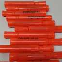 Qilery Highlighters Bulk, 30 Pack Tank Style Chisel Tip Highlighters Markers Quick Drying for Kids and Adult Coloring, Classroom Home Office School Supplies(Red)
