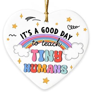 5 x Cute Pre-K Kindergarten Teacher Christmas Ornament 2026 - Teacher Appreciation Gifts for Women Men, Thank You Gifts for Teachers from Student, Daycare Preschool Teachers Gift on Christmas