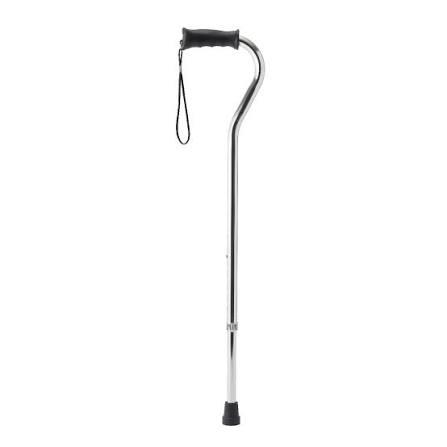 Medline Offset Handle Canes with Comfortable Foam Grip, Bronze, Lightweight Aluminum - Designed for Enhanced Mobility Support and Stability, 6 Count