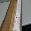 LazBlinds No Tools No Drill 1" Vinyl Mini Blinds, Cordless Blinds for Windows, Light Filtering Horizontal Window Blinds & Shades, 33" W x 36" H, White