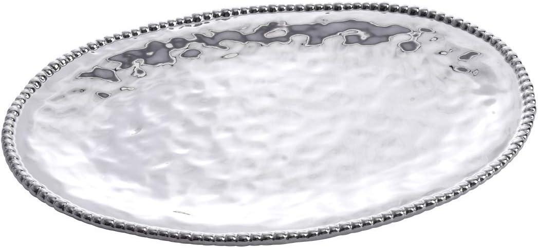 Pampa Bay Porcelain Large Oval Thanksgiving, Christmas, Hannukah, and Holiday and Party Serving Platter (Verona), 18.5 x 13 Inch