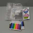 Gemscream 30 Pcs Crafts Color Your Own Magnet for Kids Sweet Treat Kit DIY Coloring Dessert Crafts DIY Coloring Magnet Ornaments for Art Party Favors