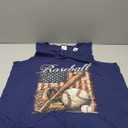 USA Flag Baseball Player Bat Fan Catcher Pitcher Retro Men Tank Top Size L