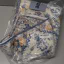 Lahome Reine Round Rug 4ft, Washable Bathroom Rug Non Slip Entryway Circle Mat, Bohemian Vintage Non-Slip Non-Shedding Low Pile Printed Indoor Carpet for Kitchen Laundry Entryway, Blue Purple/Multi