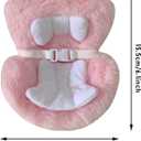 2 x Doll Car Seat for 17cm Dolls with Air Vent Clip, Car Decorations, Have a Seat Clips onto Car Air Vent, for Blind Box Doll Fans, Collectors (Pink)