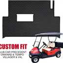 Golf Cart Floor Liner Mat Full Coverage Custom Fit for 2 and 2+2 Club Car Models Precedent 2004-UP/Onward & Tempo (2017-UP)/Villager & V4L (2019-UP