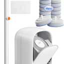 Disposable Toilet Cleaning System - Toilet Wand Kit with 18 High-Performance Refills, Wall Mounted Brush and Holder for Deep Cleaning Bathroom (Brush + 18 Refills)