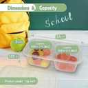 Snack Pack Containers 20pcs, Upgrade 6.8oz Lunchable Snack Containers with Lids, Reusable Condiment Containers, Meal Prep Grab and Go