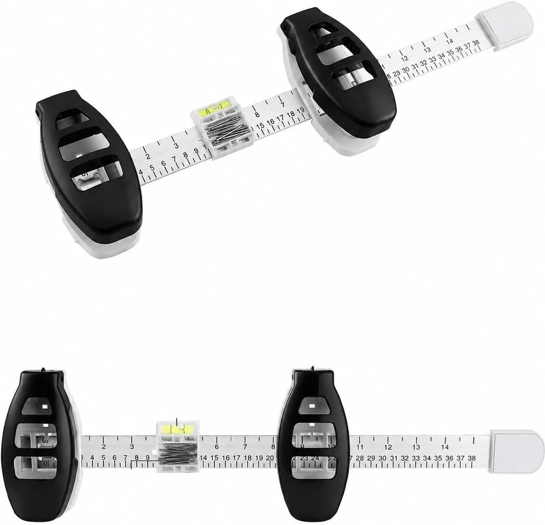 Hang Hero-3-in-1 Picture Hanging Tool, Magnetic Nail Hanger with Level Ruler, No Hammer Wall Mount Tool for Frame Mirror Gallery Decor, Comes with 20 Brad Nails