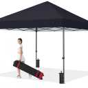 COOSHADE Easy Pop Up Canopy Tent 8X8Ft(Black)