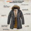 Legendary Whitetails Womens Parka with Hood Water Resistant Shell Polyfill Insulated Winter Coat (Large, Dark Coal Heather)