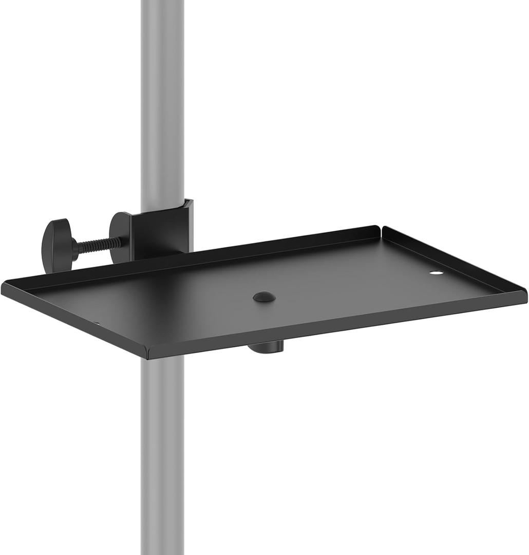 Microphone Stand Tray Clamp On Mic Stand Rack Tray Holder, Music Stand for Music Sheet for Stage, Live Streaming, Recording