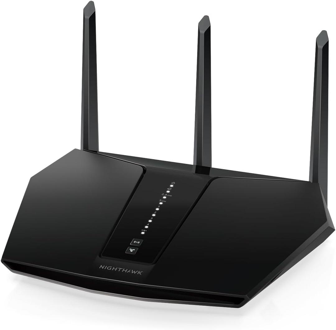 NETGEAR Nighthawk WiFi 6 Router (RAX30) - Security Features, 5-Stream Dual-Band Gigabit Router, AX2400 Wireless Speed (Up to 2.4 Gbps), Covers Up to 2,000 sq.ft. and 20 Devices