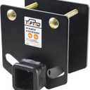 TOPTOW 63803 RV Bumper Hitch Receiver 2 inch Adapter Openning 3500 LBS Capacity Fits for 4 inch X 4 inch Square RV Rear Bumpers