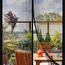 Magnetic Screen DoorScreen Door MeshKeep Bugs Out, Heavy-Duty Mesh Curtain,Pet and Kid Friendly, Works with Front Doors, Sliding Doors39 x 82 Inches (Black)