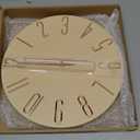 Wall Clock, Silent Clock, Wall Clocks Battery Operated 12 inch Modern Wall Clock, Suitable for Offices, Living Rooms, Kitchens, Homes, Schools (Beige Without Second Hand)