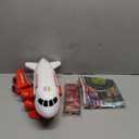 Dwi Dowellin Airplane Toy with Fire Truck Cars and Play Mat,Plane with Lights and Sounds for 3 + Years Old Boys and Girls