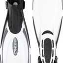 Cressi Snorkeling Adjustable Fins for All Family - Long Blade Versatile Open Heel Flippers - Palau: Made in Italy